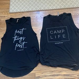 Burn Boot Camp tanks